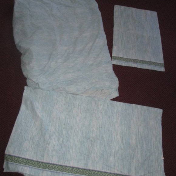 queen size Vintage 80s Home Design retro sheets bed linens set Made USA - Picture 3 of 7